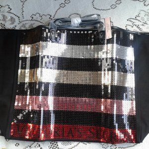 Victoria Secret Multi color sequins Tote Bag